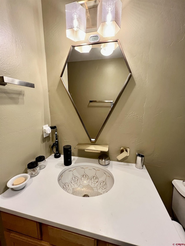607 Second St Unit B, Crested Butte, CO 81224 - half bathroom with vanity and toilet