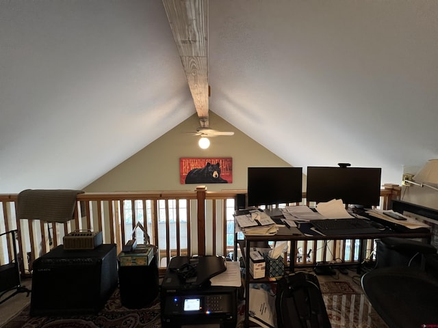 607 Second St Unit B, Crested Butte, CO 81224 - office with a ceiling fan