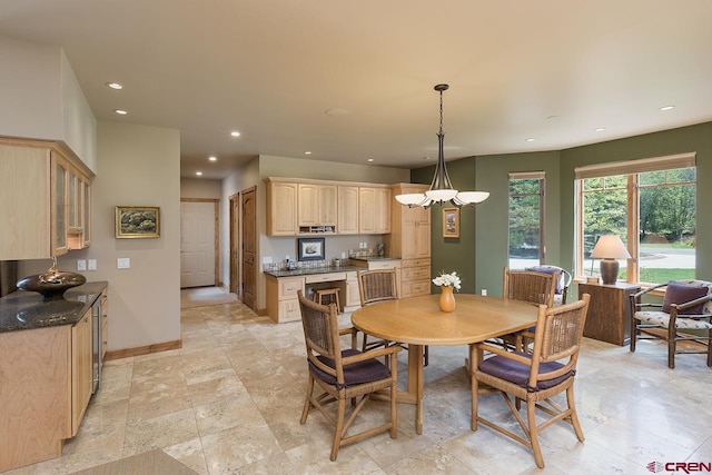 435 Red Rock Rd, Durango, CO 81301 - dining space featuring recessed lighting and baseboards