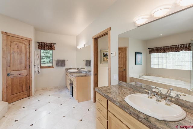 435 Red Rock Rd, Durango, CO 81301 - full bathroom featuring vanity and a bath