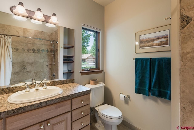 435 Red Rock Rd, Durango, CO 81301 - full bath with vanity and tiled shower