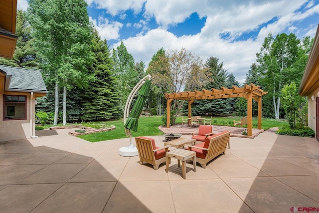 435 Red Rock Rd, Durango, CO 81301 - view of patio / terrace with a pergola