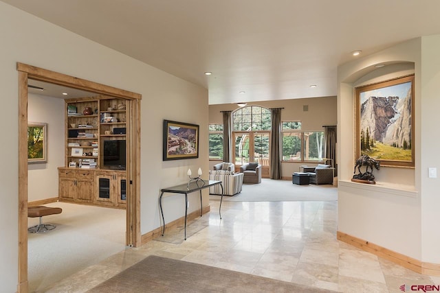435 Red Rock Rd, Durango, CO 81301 - hall featuring carpet and recessed lighting