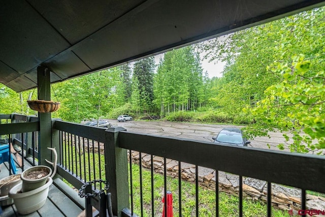 166 Yankee Girl Ct Unit 313, Durango, CO 81301 - balcony featuring a forest view