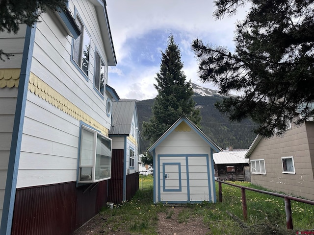 1250 Snowden St, Silverton, CO 81433 - view of yard with a storage shed