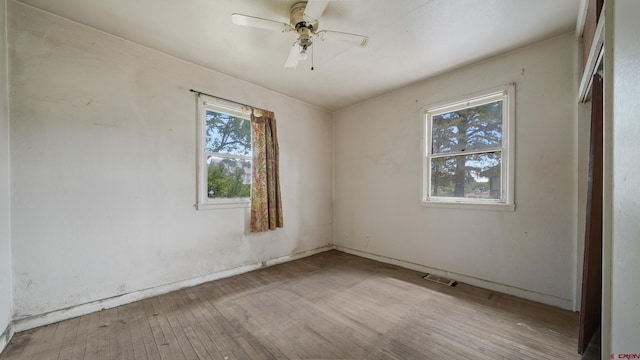 735 Teller Ave, Grand Junction, CO 81501 - unfurnished bedroom with wood-type flooring and a ceiling fan