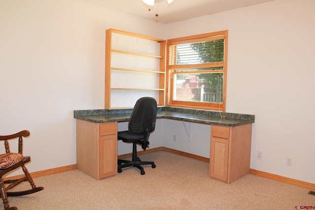 67 Gleneagles Dr, Durango, CO 81301 - office area with built in desk and light carpet