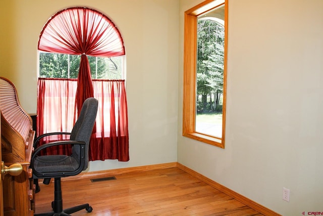 67 Gleneagles Dr, Durango, CO 81301 - unfurnished office featuring wood finished floors and baseboards