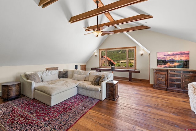 322 Wapiti Ln, Crested Butte, CO 81224 - living room featuring wood-type flooring and a ceiling fan