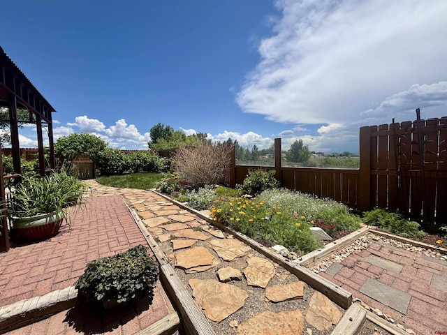12689 6100th Rd, Montrose, CO 81401 - fenced backyard featuring a patio area