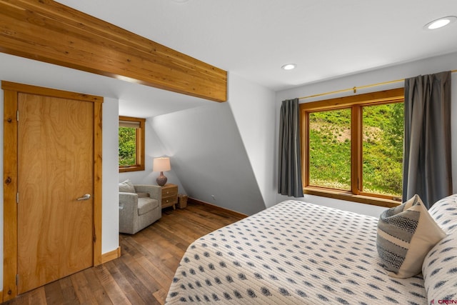 41 Cinnamon Mountain Rd, Mount Crested Butte, CO 81225 - bedroom featuring hardwood / wood-style flooring and recessed lighting