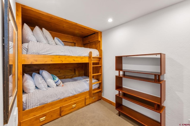 41 Cinnamon Mountain Rd, Mount Crested Butte, CO 81225 - bedroom with carpet flooring, a textured wall, and recessed lighting