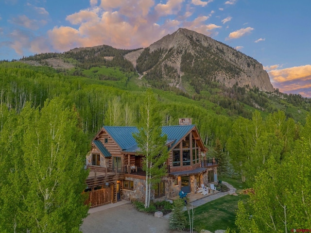 3 Summit Ct, Mount Crested Butte, CO 81225 - mountain view with a forest