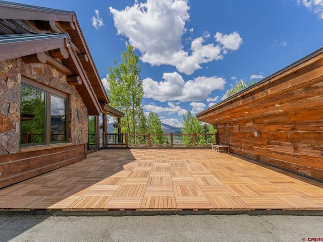 3 Summit Ct, Mount Crested Butte, CO 81225 - view of patio / terrace with a mountain view