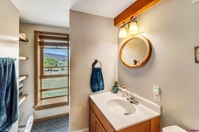 9359 49 1/4 Rd, Mesa, CO 81643 - half bathroom featuring vanity and toilet