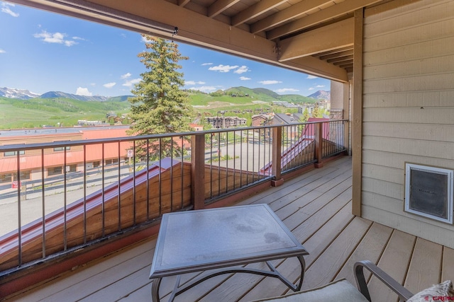 20 Hunter Hill Rd Unit 110, Mount Crested Butte, CO 81225 - deck with a mountain view