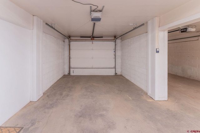 20 Hunter Hill Rd Unit 110, Mount Crested Butte, CO 81225 - garage with a garage door opener and concrete block wall