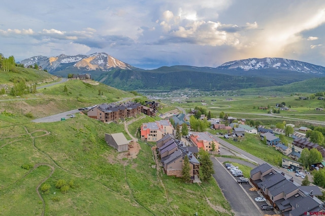 20 Hunter Hill Rd Unit 110, Mount Crested Butte, CO 81225 - aerial view of property's location featuring mountains