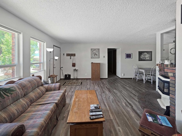 613 N Colorado St, Cortez, CO 81321 - living room with a textured ceiling and wood finished floors