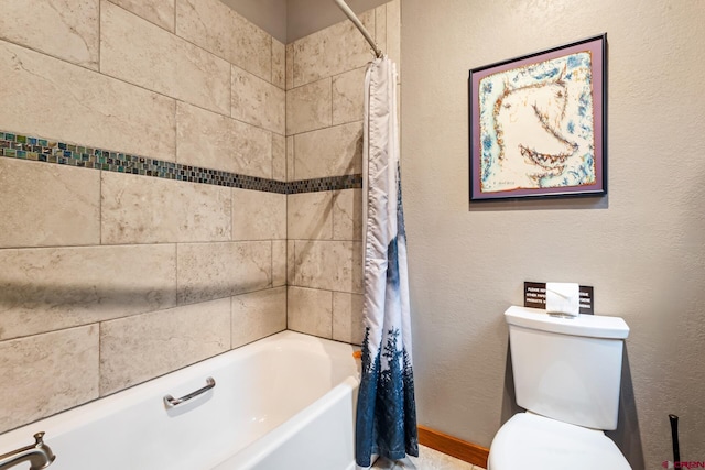 333 S Fir St Unit 101, Telluride, CO 81435 - bathroom with shower / bathtub combination with curtain and toilet