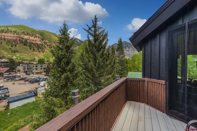 333 S Fir St Unit 101, Telluride, CO 81435 - deck featuring a mountain view