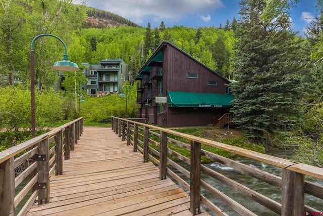 333 S Fir St Unit 101, Telluride, CO 81435 - dock featuring a view of trees