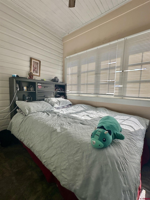 18551 F Rd, Delta, CO 81416 - bedroom featuring wooden walls