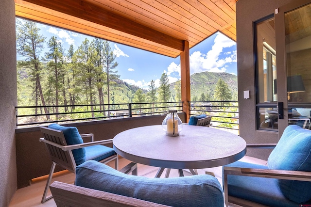 928 Twin Buttes Ave, Durango, CO 81301 - patio / terrace featuring a mountain view and a wooded view