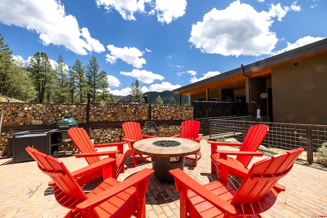 928 Twin Buttes Ave, Durango, CO 81301 - view of patio / terrace with a fire pit and area for grilling