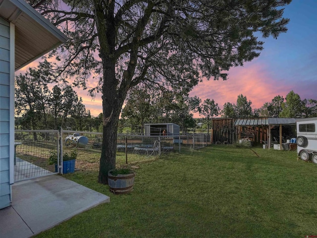 14245 Rd 21, Cortez, CO 81321 - yard at dusk featuring a gate