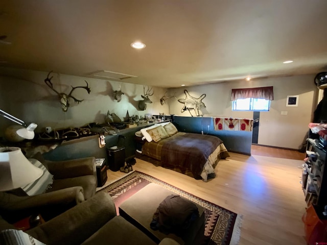 274 Tobin Ln, Gunnison, CO 81230 - bedroom with wood finished floors and recessed lighting