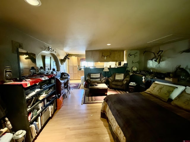 274 Tobin Ln, Gunnison, CO 81230 - bedroom featuring light wood-style flooring and recessed lighting
