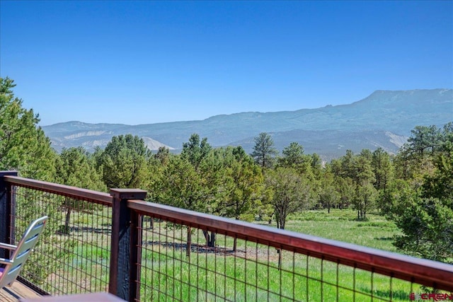 122 Juniper Rd, Ridgway, CO 81432 - view of mountain background with a heavily wooded area