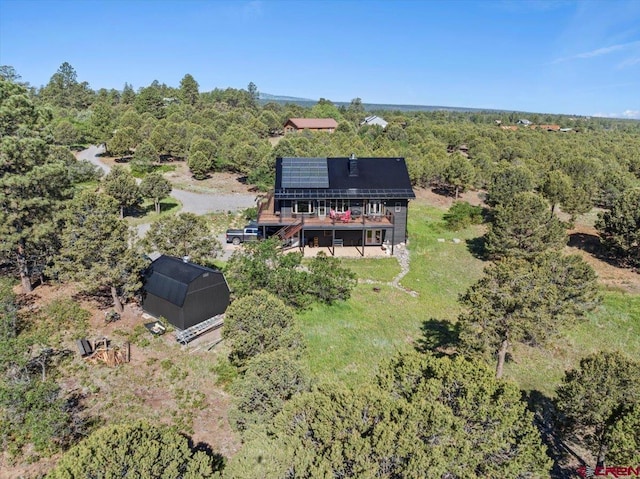 122 Juniper Rd, Ridgway, CO 81432 - view from above of property with a heavily wooded area
