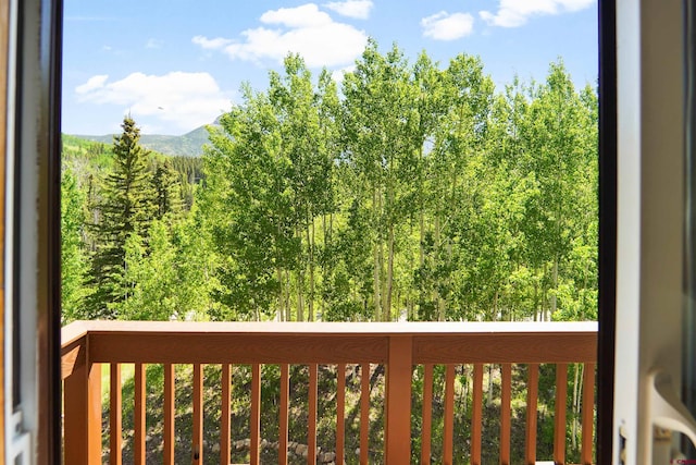 50827 N 550th Hwy Unit 329, Durango, CO 81301 - balcony featuring a forest view