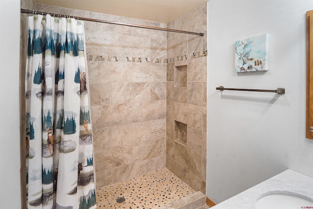 50827 N 550th Hwy Unit 329, Durango, CO 81301 - full bath featuring a tile shower and vanity
