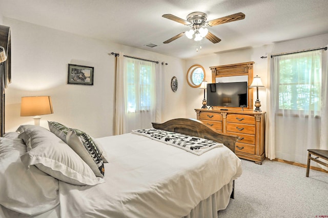 601 W Grimes Creek Rd, Bayfield, CO 81122 - bedroom featuring light carpet and ceiling fan