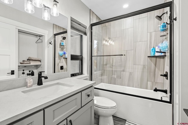 2161 Scout Ridge Rd, Durango, CO 81301 - full bathroom featuring vanity and enclosed tub / shower combo