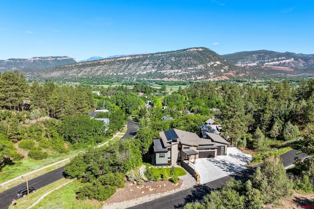 2161 Scout Ridge Rd, Durango, CO 81301 - aerial overview of property's location featuring mountains