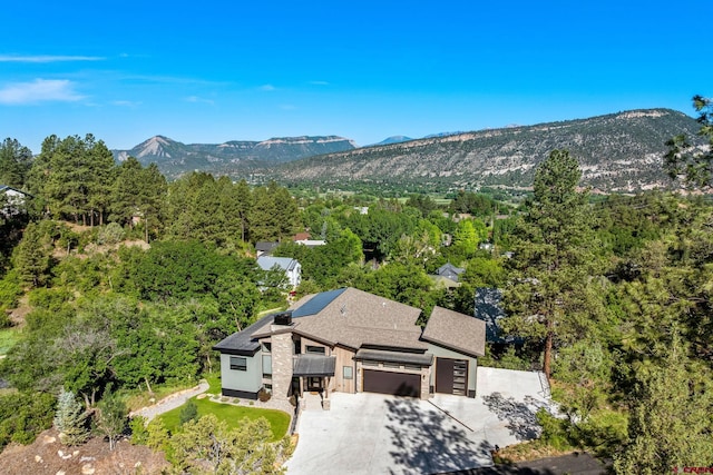 2161 Scout Ridge Rd, Durango, CO 81301 - view from above of property featuring a mountainous background and a forest