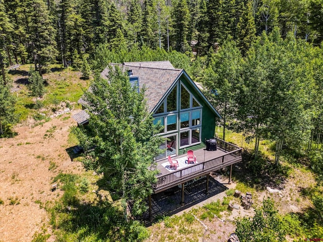 261 Aspen Dr, Durango, CO 81301 - view from above of property featuring a forest