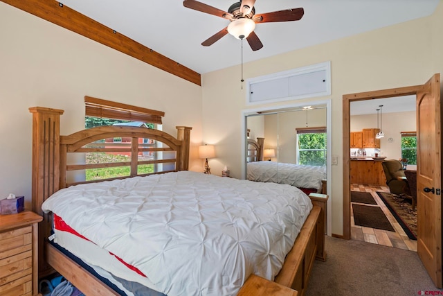 17401 County Road 501, Bayfield, CO 81122 - carpeted bedroom with ceiling fan