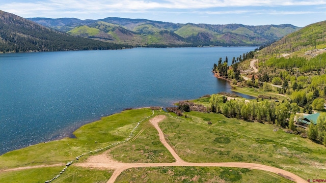 17401 County Road 501, Bayfield, CO 81122 - drone / aerial view of a water and mountain view