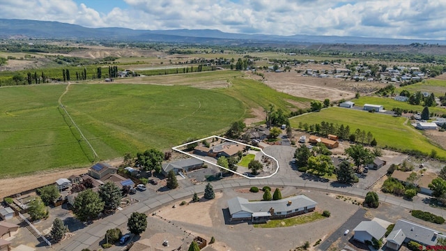 20657 Del Ray Dr, Eckert, CO 81418 - view of rural area featuring property parcel outlined and a mountainous background