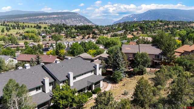 1100 Goeglein Gulch Rd Unit 171, Durango, CO 81301 - aerial perspective of suburban area featuring a mountainous background