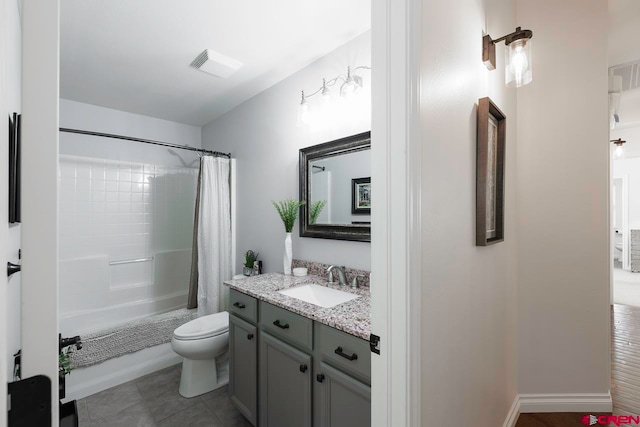 1734 Dry Creek Cir, Delta, CO 81416 - bathroom with vanity and shower / bathtub combination with curtain