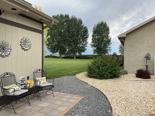 1734 Dry Creek Cir, Delta, CO 81416 - view of grassy yard with a patio