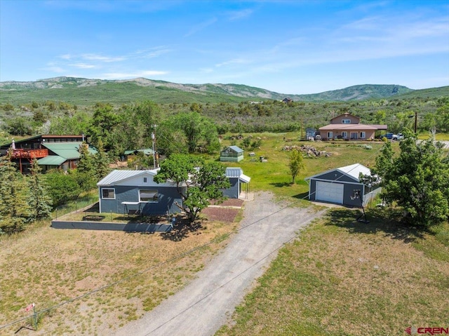 21932 2225th Rd, Cedaredge, CO 81413 - aerial view of property and surrounding area with a mountainous background