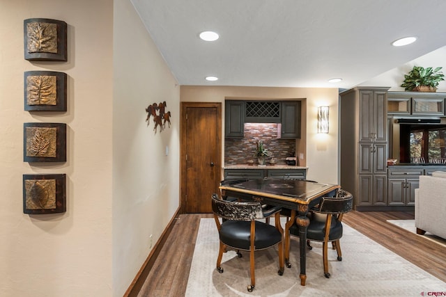 73 S Tamarron Dr Unit 822, Durango, CO 81301 - dining room with light wood-style flooring and recessed lighting