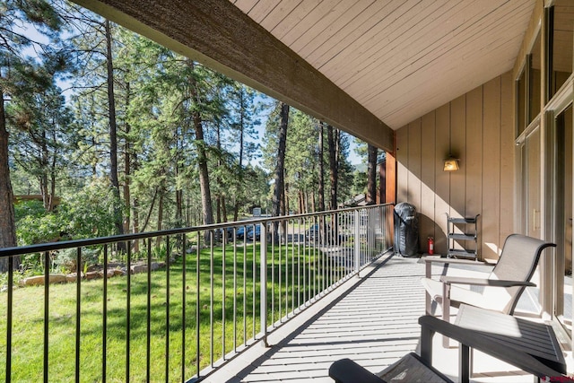 73 S Tamarron Dr Unit 822, Durango, CO 81301 - balcony with view of wooded area